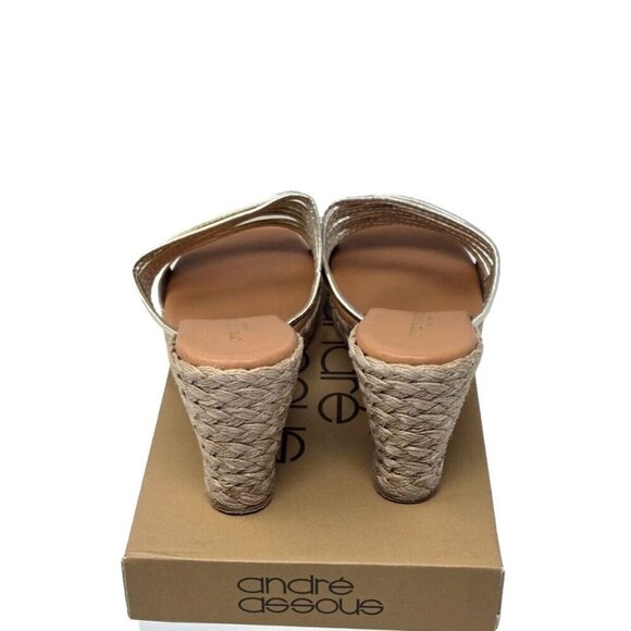 Andr'e Assous Women's Amy Wedge Sandal Platino size 11 - Picture 3 of 7